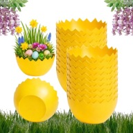 OSŁONKA NA DONICZKI WIELKANOCNE OZDOBNE JAJO 20 SZTUK ŻOŁTE