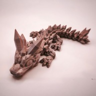 Smok Przegubowy KRYSZTAŁOWY Baby Ruchomy Flexi Crystal Dragon Glamour