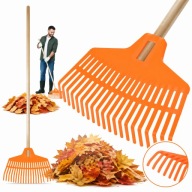 GRABIE OGRODOWE PLASTIKOWE DO LIŚCI DO TRAWY WACHLARZOWE 39 CM X 169 CM