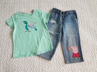 Next spodenki świnka Peppa bluzka żółw roz 110