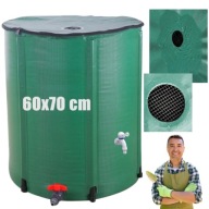 ZBIORNIK POJEMNIK NA DESZCZÓWKĘ WODA SKŁADANY BECZKA 200L POKRYWKA KRAN