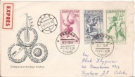 CZECHOSŁOWACJA -koperta FDC - expres obieg 1958 rok do KRAKÓW