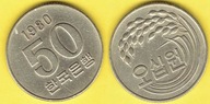 KOREA 50 WON 1980 r.