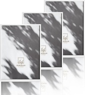 Zestaw 3 ramek 50x70 cm MDF Białe ramki VUVUZULA