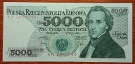 PRL 5000 zł 1982 AN 2050599 Stan unc