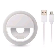 LAMPA PIERŚCIENIOWA LED DO SELFIE CLIP 28 LED USB NA TELEFON