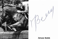 Autograf Janusz Bobik, srebro IO 1980, jeździec