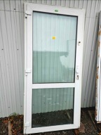 DRZWI Zewnętrzne Plastikowe PCV Wejściowe Przeszklone 100x210cm Białe