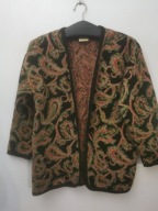 CARDIGAN EASTEX SWETER ROZ. M\L WEŁNIANY SWETR BOHO HIPPIE