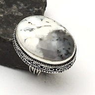 Pierścionek Dendryt Opal R16