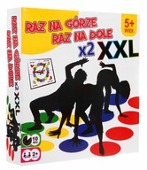 Gra zręcznościowa RAZ NA GÓRZE RAZ NA DOLE XXL 2 maty KOLOROWE POLA TWISTER