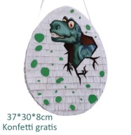 Piniata Jajo jajko dinozaura na urodziny. Konfetti gratis.
