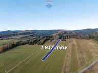 Działka, Ostrowsko, Nowy Targ, Nowotarski, 1817 m²