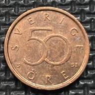 *SZWECJA [0464]*50 Ore 2008 (SVERIGE) Karol XVI Gustaw, Korona szwedzka