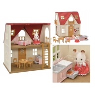 Sylvanian Families Domek Starter Haus 5567 Zestaw Prezent Mebelki