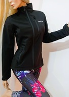 PROMO STARS CZARNA kurtka SOFTSHELL NARTY TREKKING GÓRY WYSZCZUPLAJĄCA S