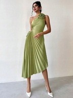 Elegancka zielona sukienka Shein – rozmiar S (36)