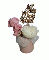 Flower Box Candles dla Kobiety bukiet ze świeczkami na Dzień Kobiet Mamy