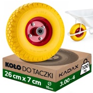 KOŁO DO WÓZKA 260X70MM 3.00-4 TACZKI TACZEK PEŁNE PIANKOWE MOCNE BEZDĘTKOWE