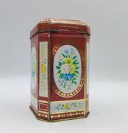 Starodawna ANGIELSKA ciekawa puszka kwiaty BUKIETY