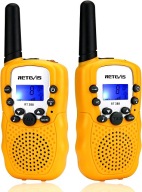 RETEVIS RT388 KRÓTKOFALÓWKA DLA DZIECI 22 KANAŁY VOX LATARKA ŻÓŁTA PARA 6+