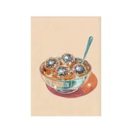 Plakat „Disco Dessert” – Błyszczące Kule Disco