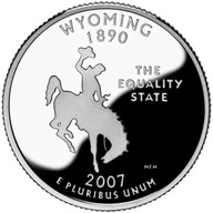 USA 2007r. 25 Centów WYOMING