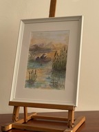 Obraz Akwarela ręcznie malowany