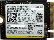 Dysk SSD Western Digital SN740 512GB M.2 PCIe