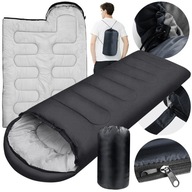 ŚPIWÓR MUMIA TURYSTYCZNY 2w1 CIEPŁY KOŁDRA KAPTUR LEKKI POKROWIEC 210x70 cm