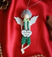 Aniołek handmade makrama