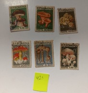 Rumunia. Zestaw kasowanych. Grzyby. 00421