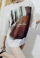 Z_A_R_A szyfonowa TUNIKA bluzka LEJĄCA S