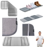 WYCIERACZKA WEWNĘTRZNA ZEWNĘTRZNA POD DRZWI GUMOWA SKŁADANA CZARNA 34X26X6