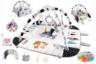 Duża Mata Edukacyjna Miękka Interaktywna 4w1 Książeczka Poduszka Minky