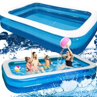 DUŻY BASEN DLA DZIECI DMUCHANY OGRODOWY PREZENT 262x175 RODZINNY TARAS