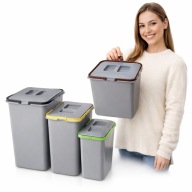 ZESTAW KOSZY NA ŚMIECI 62 L SZUFLADY SZAFKI 60 BLUM 4 POJEMNIKI NA ODPADY