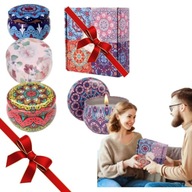 ZESTAW 4 ŚWIECE SOJOWE ZAPACHOWE PREZENT LAWENDA WANILIA JAŚMIN WALENTYNKI