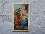 BARDZO ŁADNY STARY OBRAZEK KOLĘDOWY MATKA BOŻA