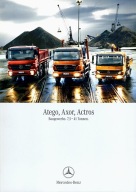PROSPEKT MERCEDES-BENZ ATEGO. AXOR. ACTROS. BAUGEWERBE. 7,5-41 TONNEN