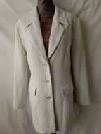 Żakiet/płaszcz lniano bawełniany, jasnoszary - 38/40