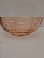 VINTAGE Art deco łososiowa SALATERKA MISA NA OWOCE SAŁATKI HORTENSJA?