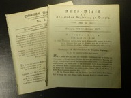 AMTS-BLATT,DANZIG,10 Januar 1827,No 2,+ Dodatek.