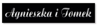 Tablica ślubna na auto CZARNA SREBRNY NAPIS imiona 2