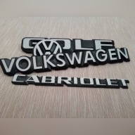 Naklejki na emblematy VW GOLF MK1 Cabrio I Zestaw naprawczy