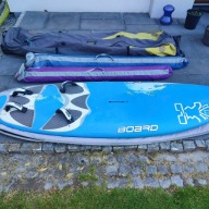 Zestaw windsurfingowy deska + 2 żagle + 2 maszty + 2 bomy