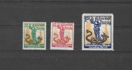WMG 1921 Fi.84-86 **.Tydzień walki z gruźlicą. Delikatne zabrudz. na gumie