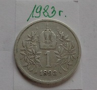 1 korona z 1893 roku Austro-Węgry