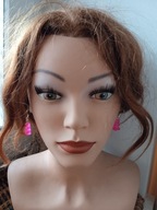 Kolczyki misie żelki gumisie różowe