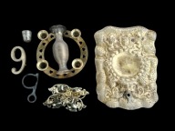 Zestaw Mosiądz i Antyki – Repusowany Herb Gdańska – Militaria